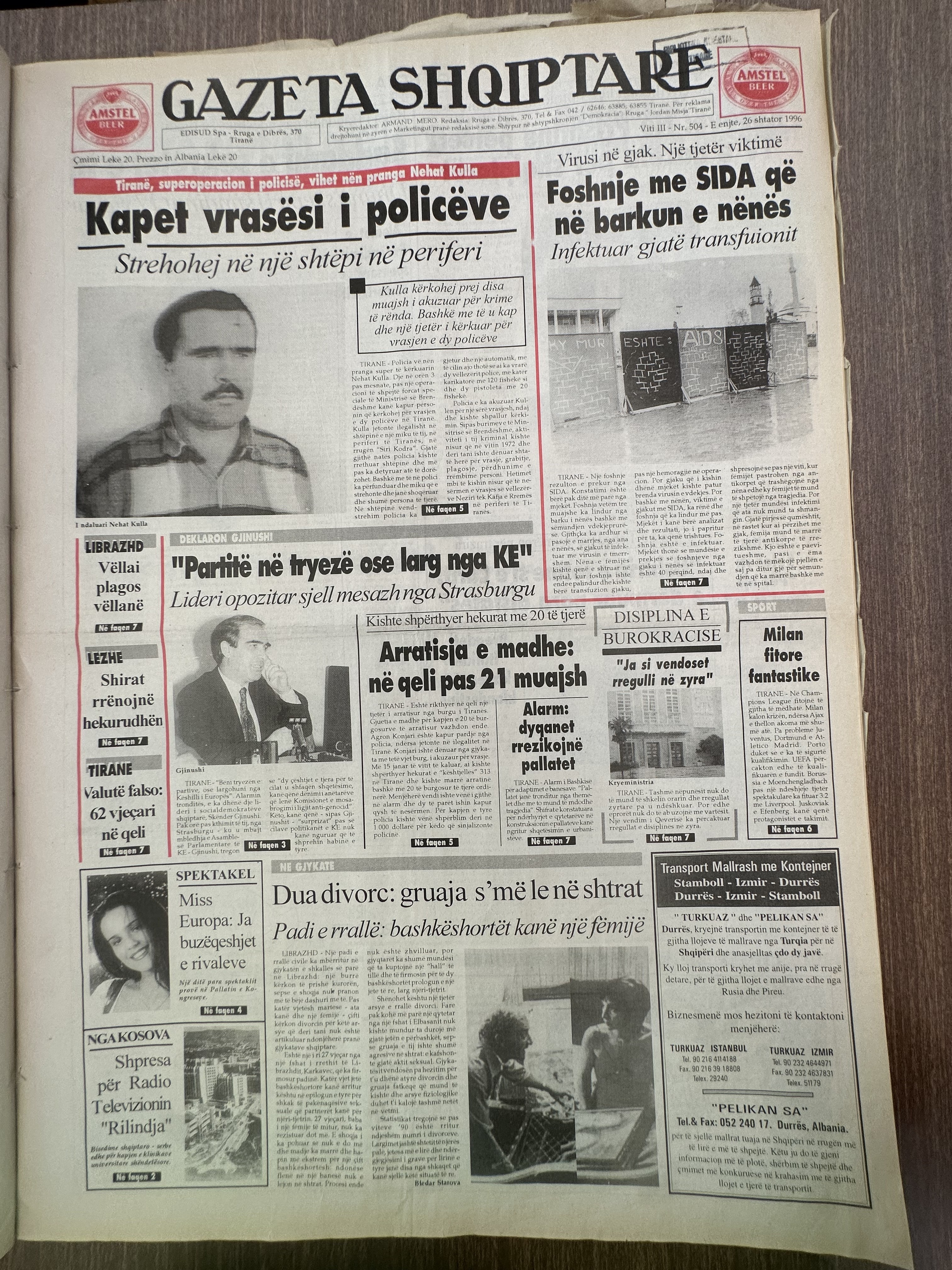 Gazeta Shqiptare 1996-09-26